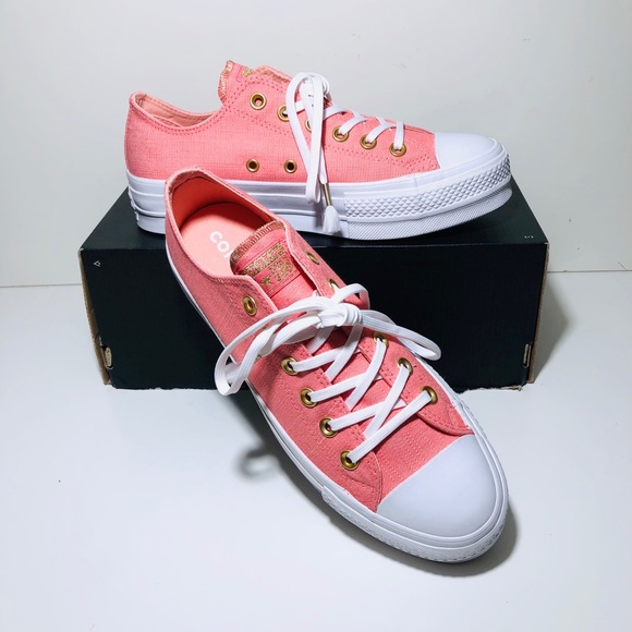 Converse Ctas Platform Lift Pink Driftwood Low Top - Picture 3 of 8